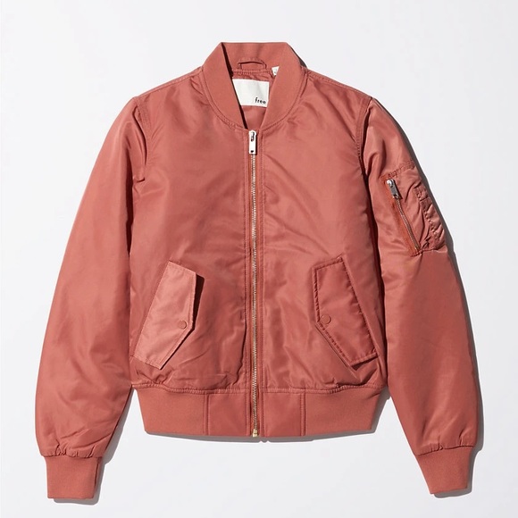 Aritzia Green Wilfred Free Avion Bomber Jacket - Picture 4 of 11